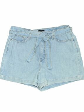 Banana Republic Light Wash Denim Tie-Belt Shorts